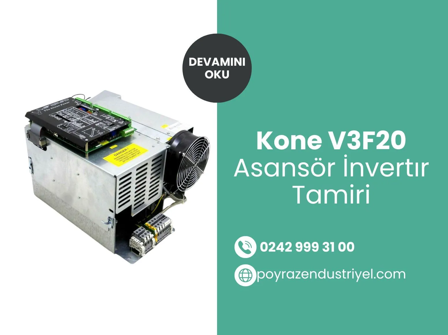 Kone V3f20 Asansör İnvertır Tamiri